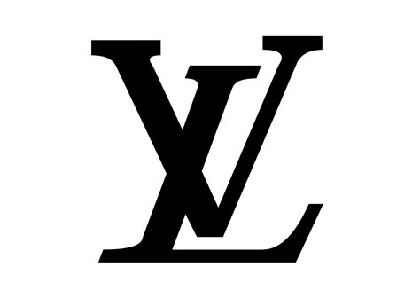 lv black and white logo.